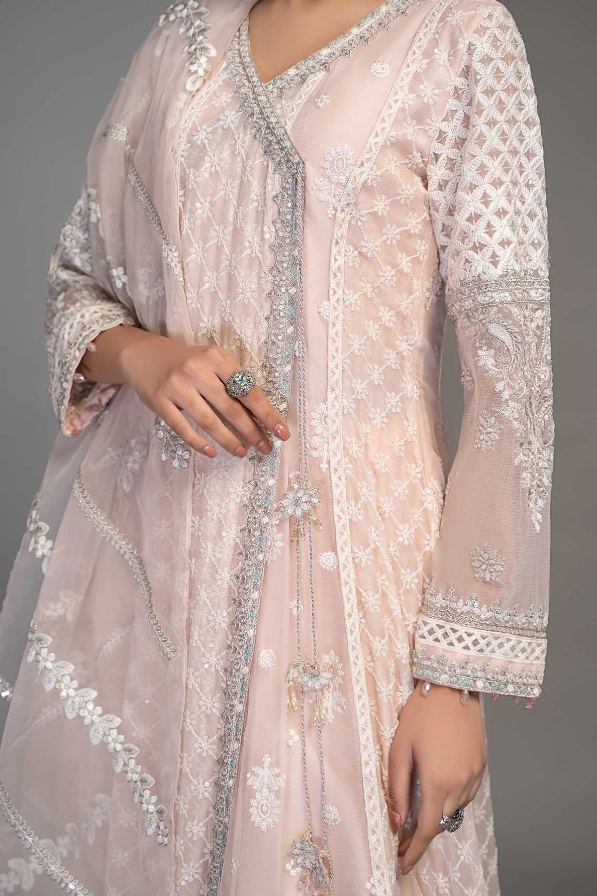 Pink Angrakha Frock