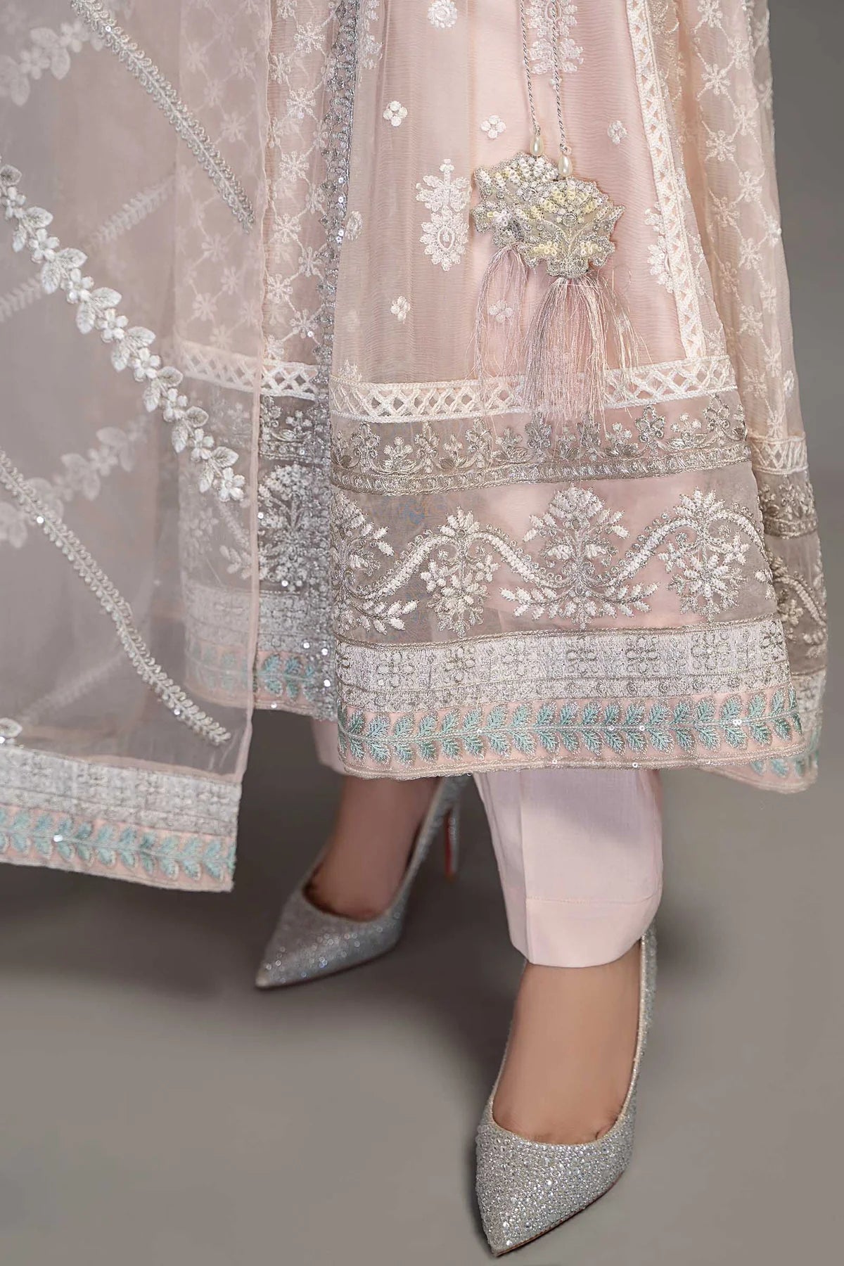 Pink Angrakha Frock