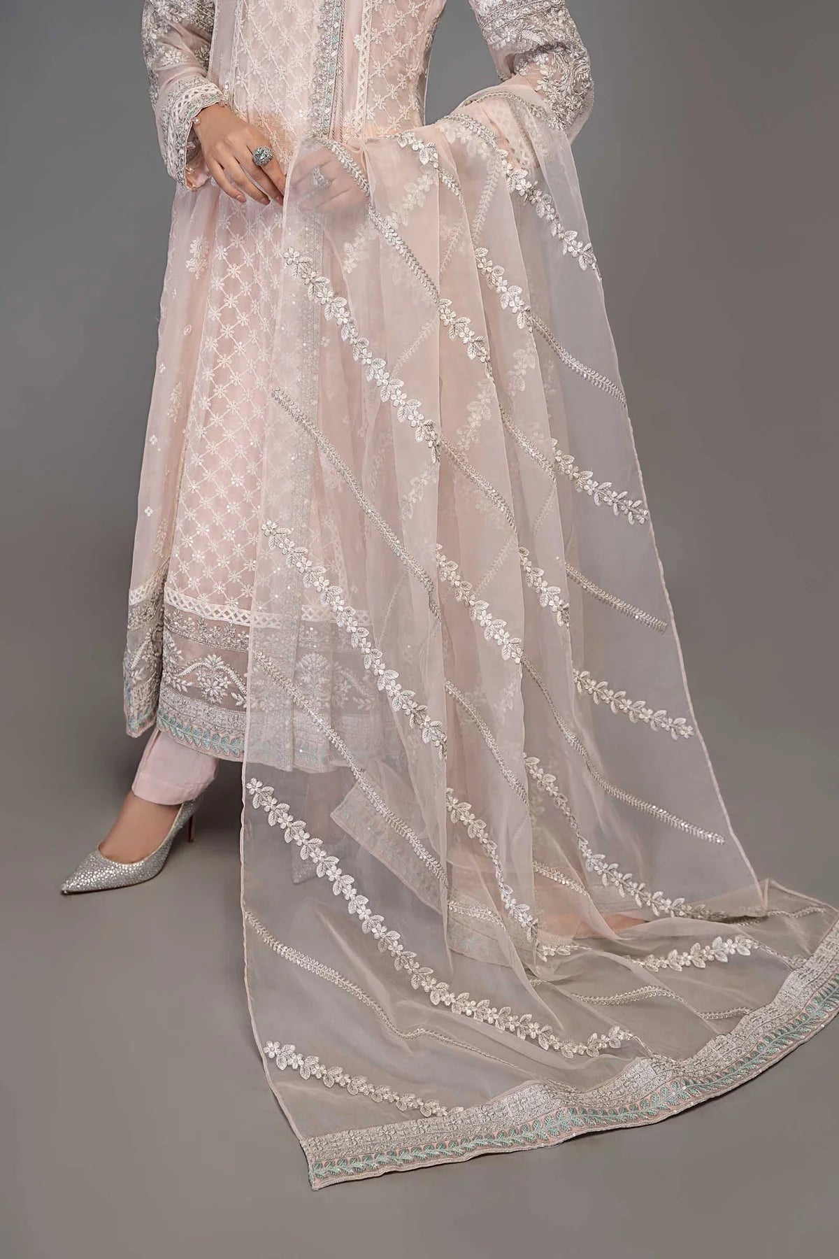 Pink Angrakha Frock