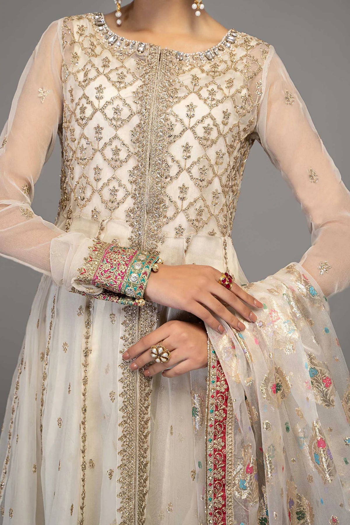 Off-White Open Shirt Frock