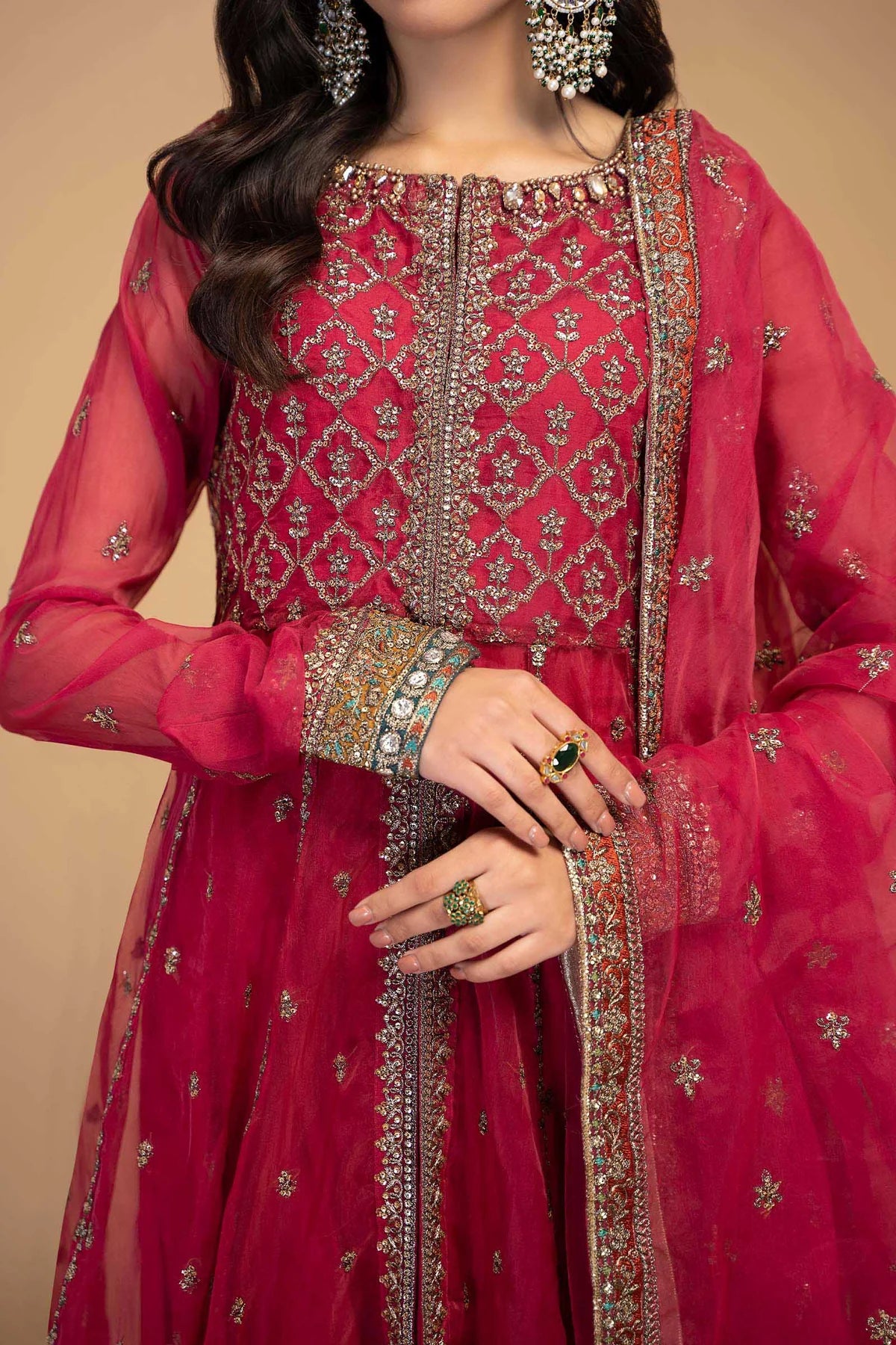Pink Open Shirt Frock