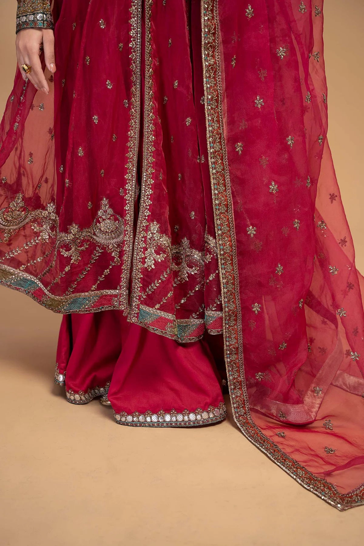 Pink Open Shirt Frock