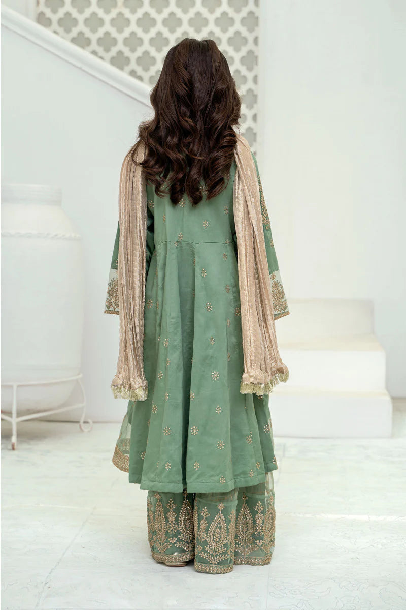 Green Froak Suit with Wide Trouser